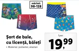 Lidl Şort de baie, cu licență, băieți Ofertă