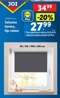 Lidl LIVARNO home Jaluzea termo, tip rulou Ofertă