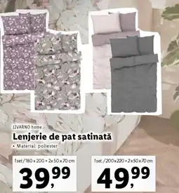 Lidl LIVARNO home Lenjerie de pat satinată Ofertă