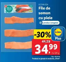 Lidl File de somon cu piele Ofertă