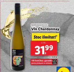 Lidl Vin Chardonnay Ofertă