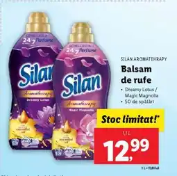 Lidl Silan Aromatherapy Balsam de rufe Ofertă