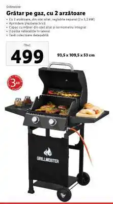 Lidl Grătar pe gaz, cu 2 arzătoare Ofertă