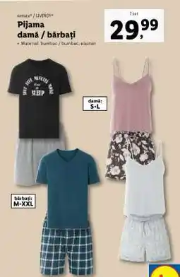 Lidl Pijama damă / bărbați Ofertă