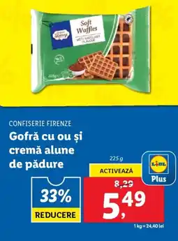 Lidl CONFISERIE FIRENZE Gofră cu ou și cremă alune de pădure Ofertă