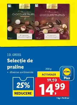 Lidl J.D.GROSS Selecţie de praline Ofertă