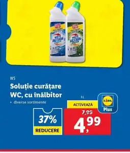 Lidl W5 Soluţie curățare WC, cu înălbitor Ofertă