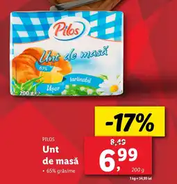 Lidl PILOS Unt de masă Ofertă
