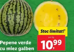 Lidl Pepene verde cu miez galben Ofertă