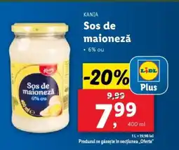 Lidl KANIA Sos de maionezǎ Ofertă