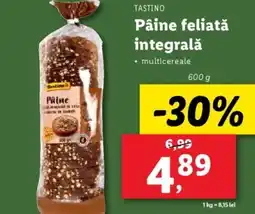 Lidl TASTINO Pâine feliatǎ integrală Ofertă