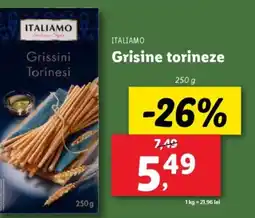 Lidl ITALIAMO Grissini Torinesi Ofertă