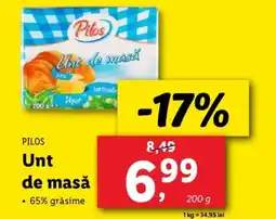Lidl PILOS Unt de masă Ofertă