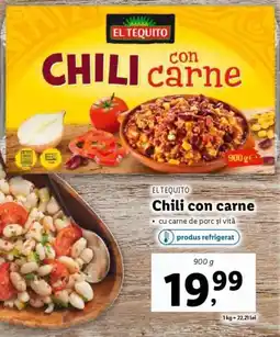 Lidl EL TEQUITO Chili con carne Ofertă