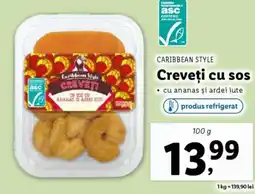 Lidl CARIBBEAN STYLE Creveţi cu sos Ofertă