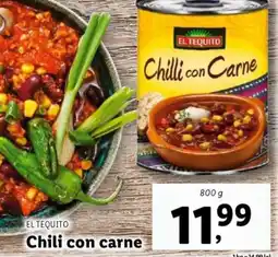 Lidl EL TEQUITO Chili con carne Ofertă
