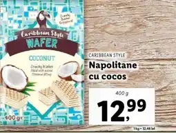 Lidl CARIBBEAN STYLE Napolitane cu cocos Ofertă