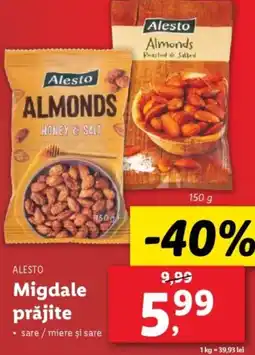 Lidl ALESTO Migdale prăjite Ofertă