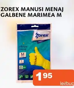 Zorex manusi menaj galbene marimea m