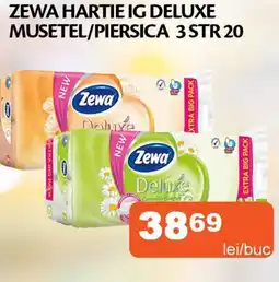 Unicarm Zewa hartie ig deluxe musetel/piersica 3 str 20 Ofertă