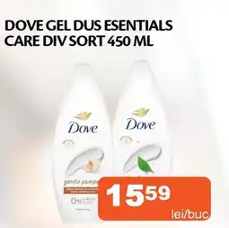 Unicarm Dove gel dus esentials care div sort Ofertă