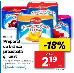 Lidl MILBONA Preparate cu brânză proaspătă și iaurt Ofertă