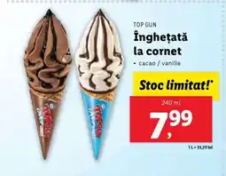 Lidl Înghețată la cornet Top Gun Ofertă