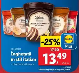 Lidl Înghețată în stil italian Ofertă