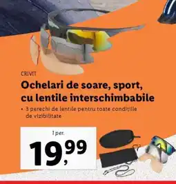 Lidl Ochelari de soare, sport, cu lentile interschimbabile Ofertă