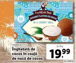 Lidl Înghețată de cocos în coajă de nucă de cocos Ofertă
