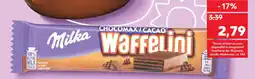 Kaufland MILKA Wafelini / nussini Napolitane ciocolată Ofertă