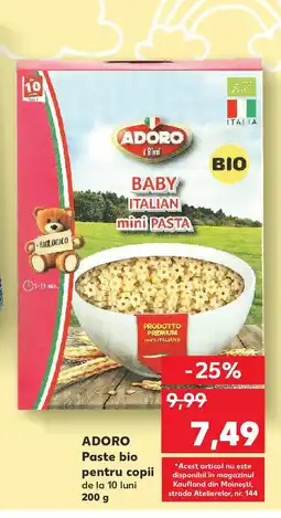 Kaufland ADORO Paste bio pentru copii Ofertă