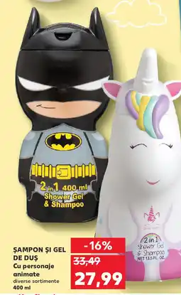 Kaufland Şampon și gel de duş Cu personaje animate Ofertă