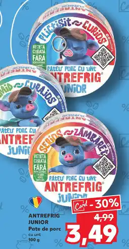 Kaufland ANTREFRIG Junior Pate de porc Ofertă