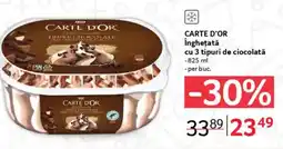 Selgros CARTE D'OR Îngheţată cu 3 tipuri de ciocolată Ofertă