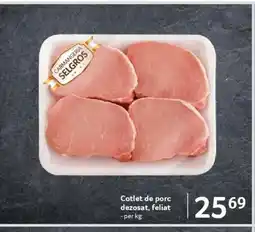 Selgros Cotlet de porc dezosat, feliat Ofertă