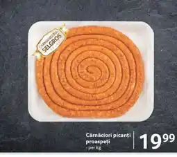 Selgros Cârnăciori picanți proaspeți Ofertă