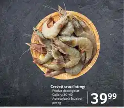 Selgros Creveţi cruzi întregi Ofertă