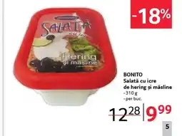 Selgros BONITO Salată cu icre de hering şi măsline Ofertă
