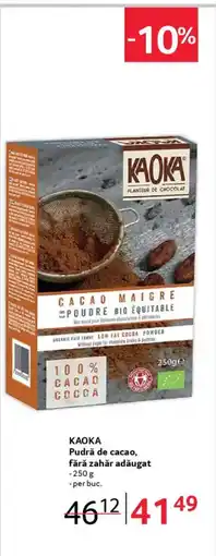 Selgros KAOKA Pudră de cacao, fără zahăr adăugat Ofertă