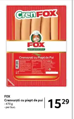 Selgros FOX Crenvursti cu piept de pui Ofertă