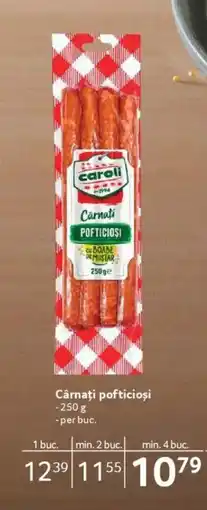 Selgros CAROLI Cârnaţi pofticioși Ofertă