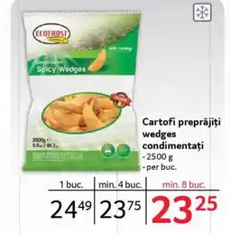 Selgros ECOFROST Cartofi preprăjiți wedges condimentați Ofertă
