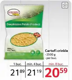 Selgros ECOFROST Cartofi crinkle Ofertă