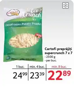 Selgros ECOFROST Cartofi preprăjiți supercrunch 7 x7 Ofertă