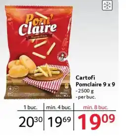 Selgros Cartofi Pomclaire 9 x 9 Ofertă