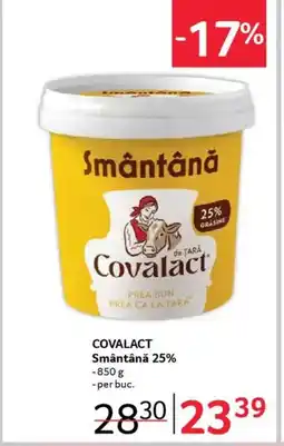 Selgros COVALACT Smântână 25% Ofertă