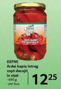 Selgros DEFNE Ardei kapia întreg copt decojit în oțet Ofertă
