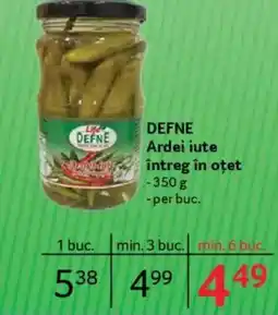 Selgros DEFNE Ardei iute întreg în oțet Ofertă