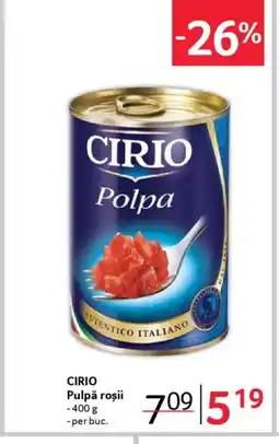 Selgros CIRIO Pulpă roșii Ofertă
